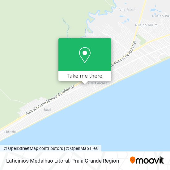 Mapa Laticinios Medalhao Litoral