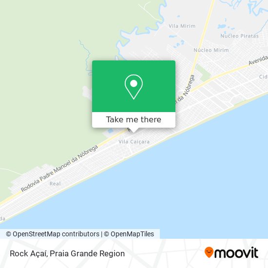 Rock Açaí map