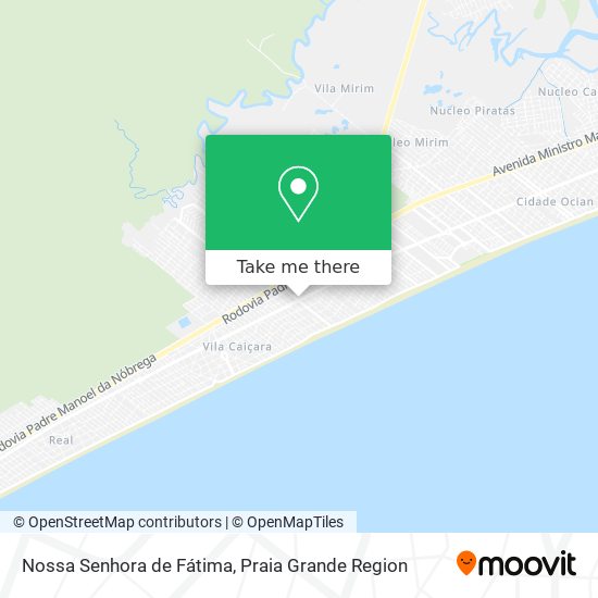 Mapa Nossa Senhora de Fátima