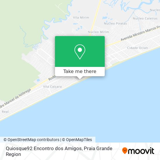 Quiosque92 Encontro dos Amigos map