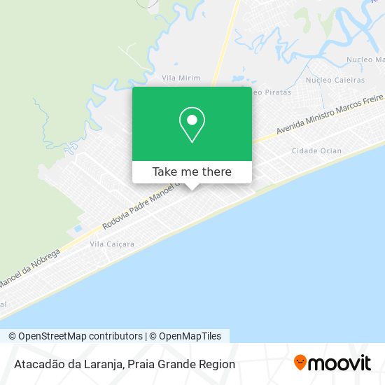 Atacadão da Laranja map