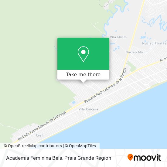 Mapa Academia Feminina Bela