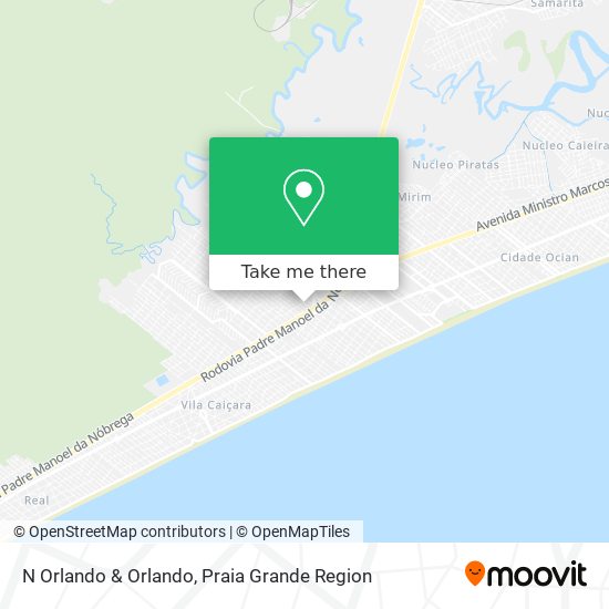 N Orlando & Orlando map