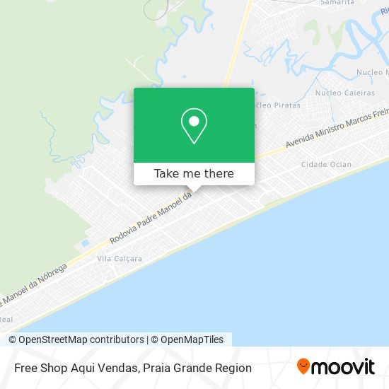 Free Shop Aqui Vendas map