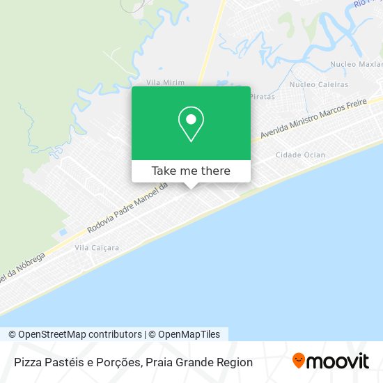 Pizza Pastéis e Porções map