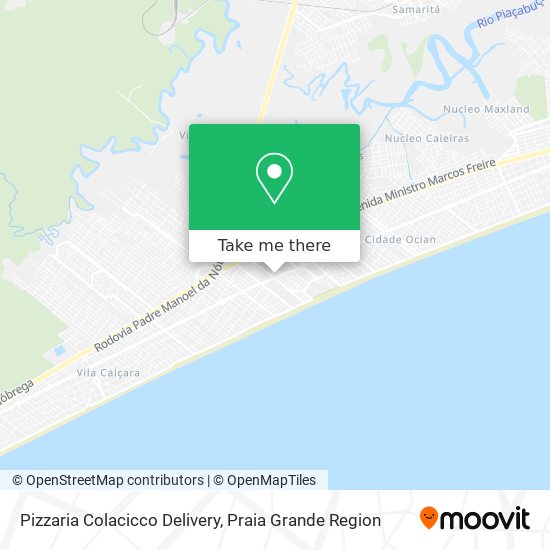 Mapa Pizzaria Colacicco Delivery