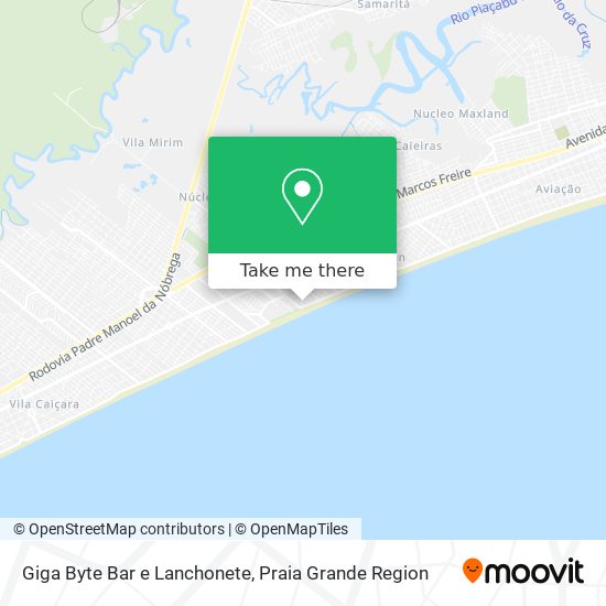 Mapa Giga Byte Bar e Lanchonete