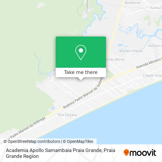 Academia Apollo Samambaia Praia Grande map