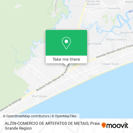 ALZIN-COMERCIO DE ARTEFATOS DE METAIS map