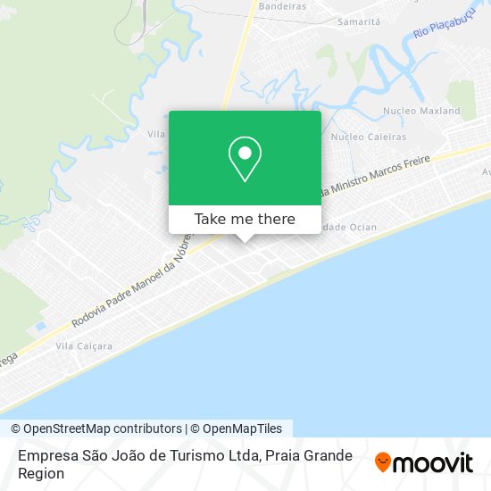 Empresa São João de Turismo Ltda map