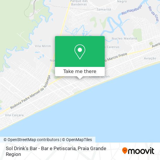 Sol Drink's Bar - Bar e Petiscaria map