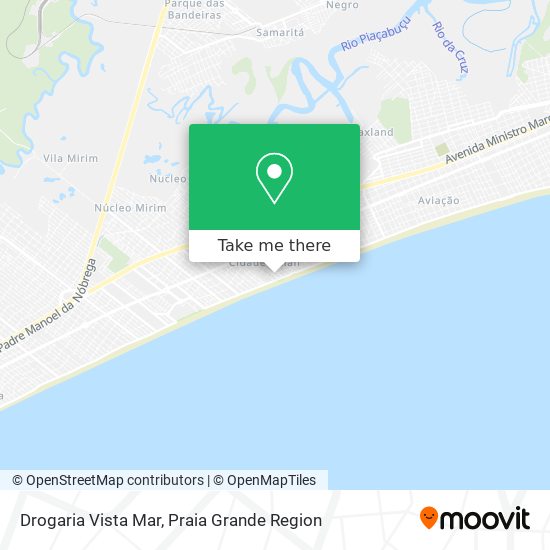 Mapa Drogaria Vista Mar