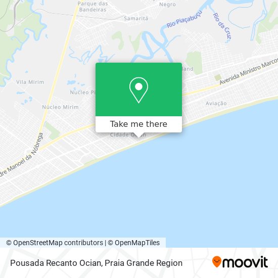 Pousada Recanto Ocian map