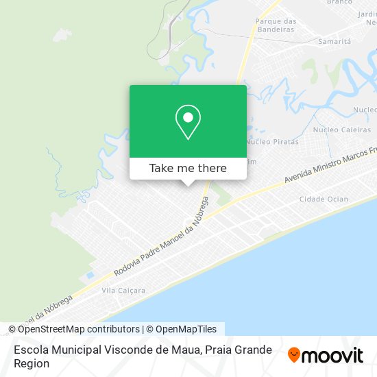 Mapa Escola Municipal Visconde de Maua