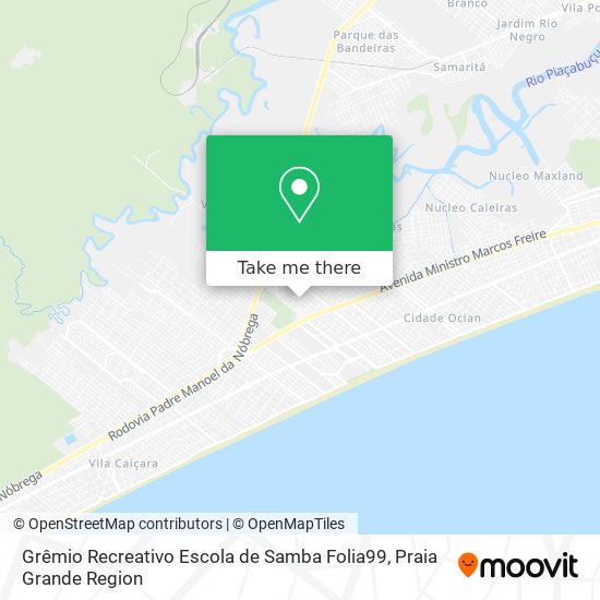 Grêmio Recreativo Escola de Samba Folia99 map