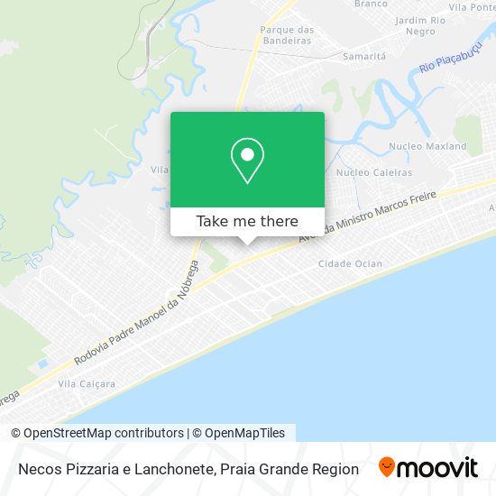 Necos Pizzaria e Lanchonete map