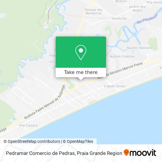 Pedramar Comercio de Pedras map