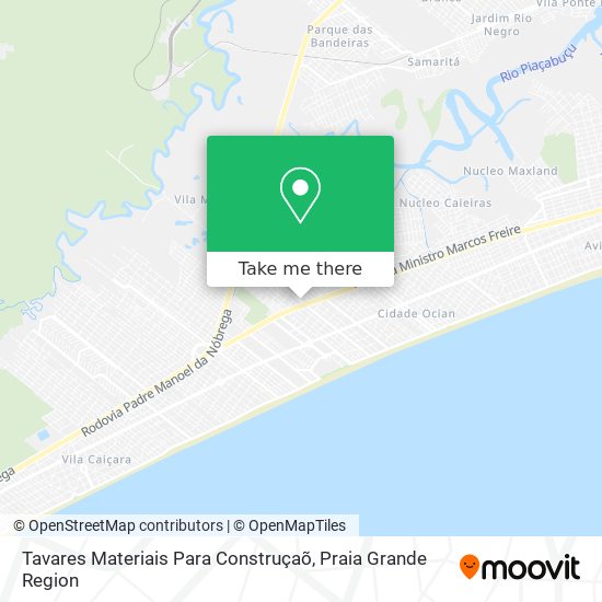 Tavares Materiais Para Construçaõ map