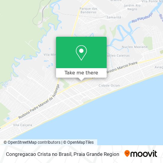 Mapa Congregacao Crista no Brasil