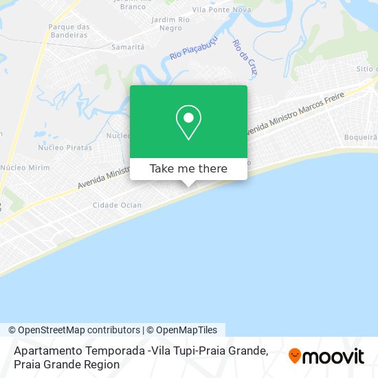 Apartamento Temporada -Vila Tupi-Praia Grande map
