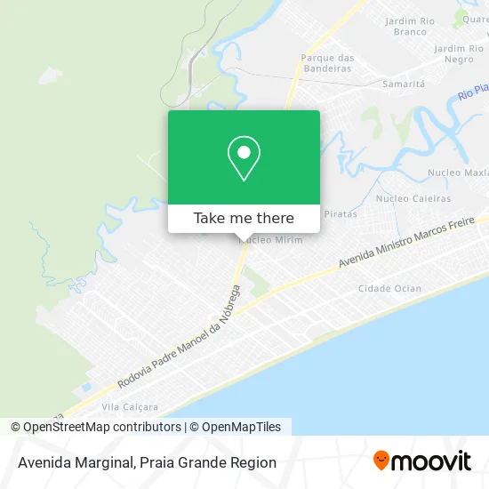 Avenida Marginal map
