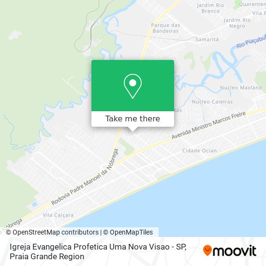 Igreja Evangelica Profetica Uma Nova Visao - SP map