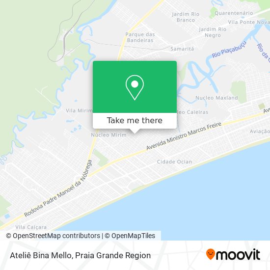 Ateliê Bina Mello map