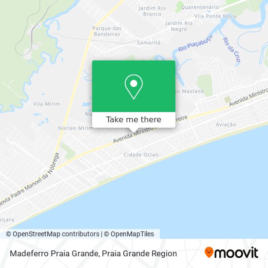 Madeferro Praia Grande map