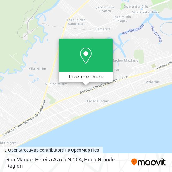 Rua Manoel Pereira Azoia N 104 map