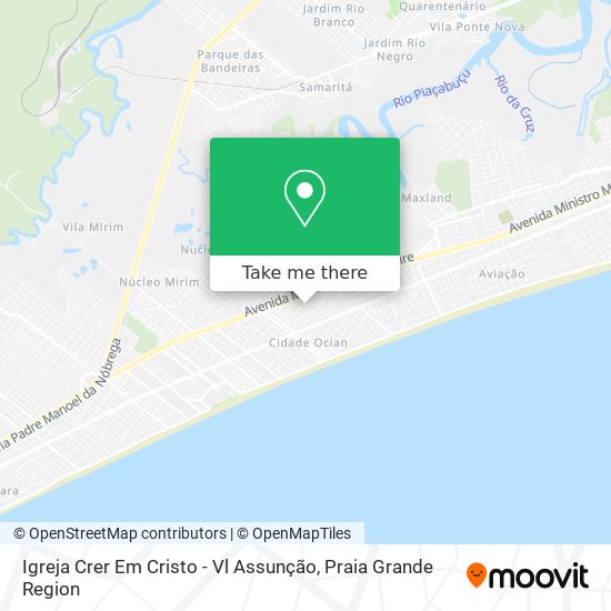 Igreja Crer Em Cristo - Vl Assunção map