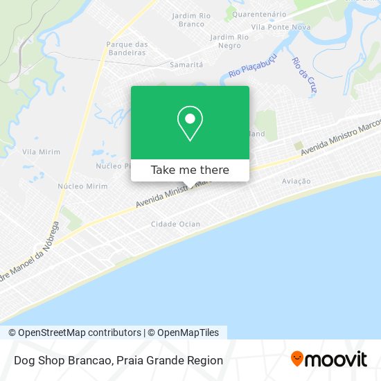 Mapa Dog Shop Brancao