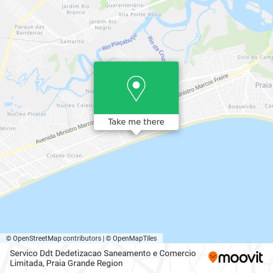 Servico Ddt Dedetizacao Saneamento e Comercio Limitada map