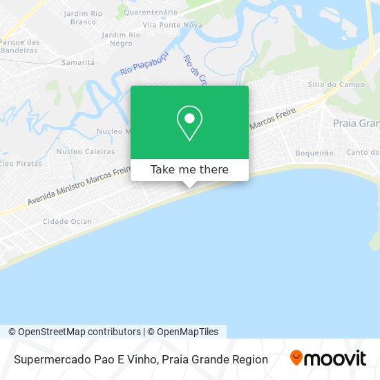 Supermercado Pao E Vinho map