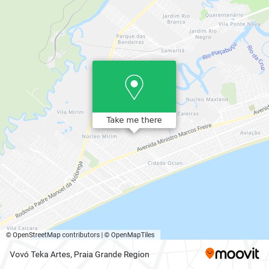Vovó Teka Artes map