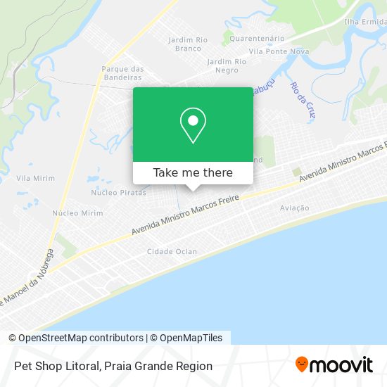 Mapa Pet Shop Litoral