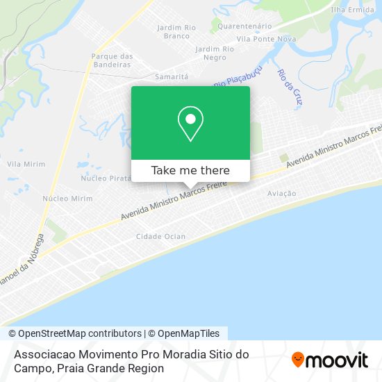 Mapa Associacao Movimento Pro Moradia Sitio do Campo