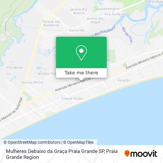 Mulheres Debaixo da Graça Praia Grande SP map