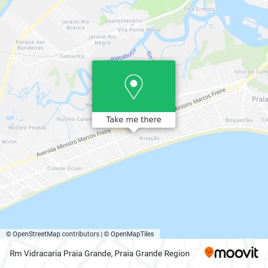 Rm Vidracaria Praia Grande map