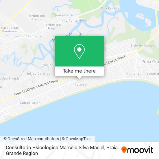 Mapa Consultório Psicologico Marcelo Silva Maciel