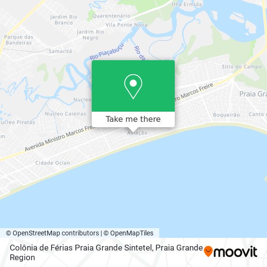 Colônia de Férias Praia Grande Sintetel map
