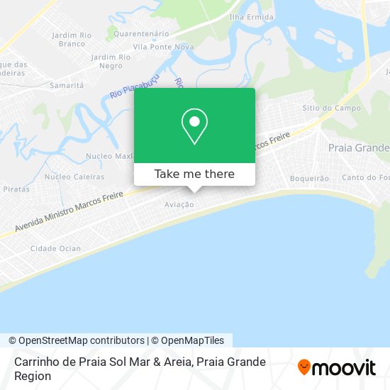 Carrinho de Praia Sol Mar & Areia map