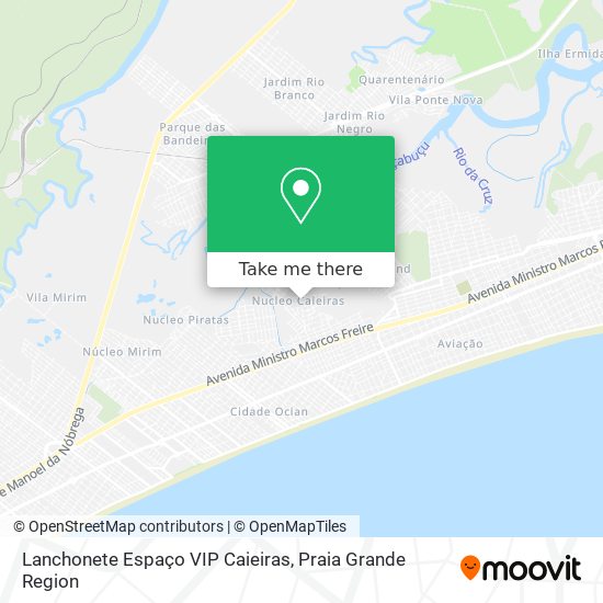 Lanchonete Espaço VIP Caieiras map