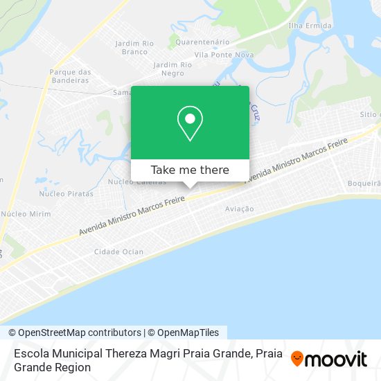 Escola Municipal Thereza Magri Praia Grande map