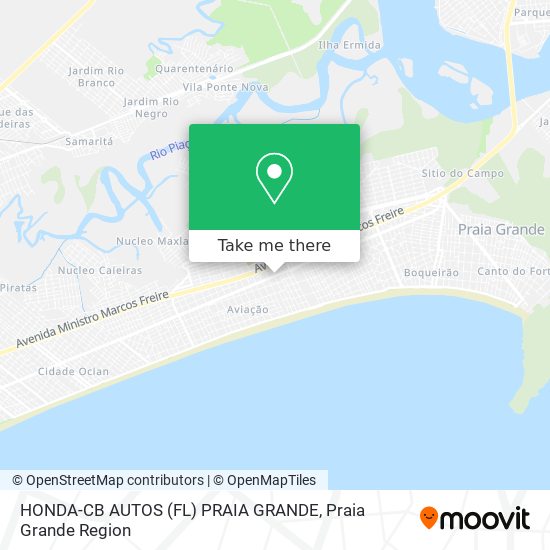 HONDA-CB AUTOS (FL) PRAIA GRANDE map