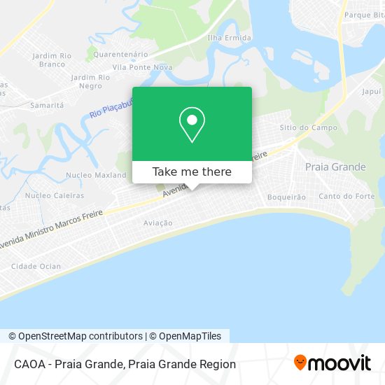 CAOA - Praia Grande map