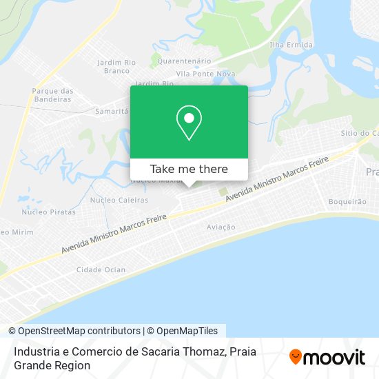 Mapa Industria e Comercio de Sacaria Thomaz