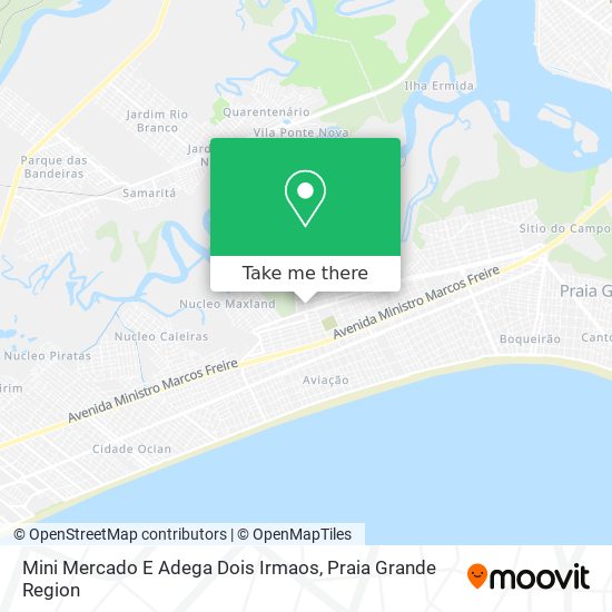 Mini Mercado E Adega Dois Irmaos map