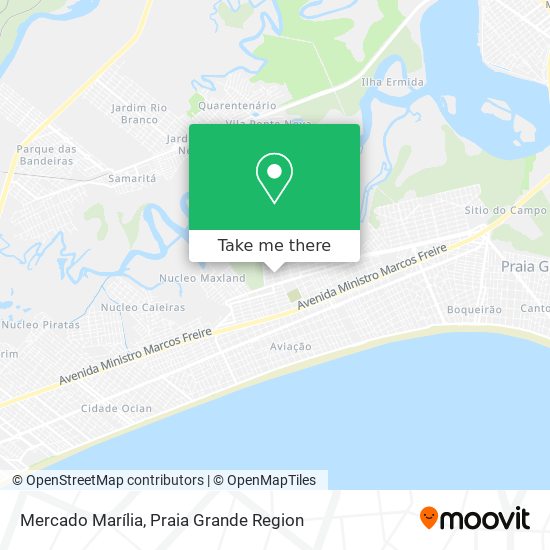 Mercado Marília map