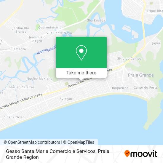 Gesso Santa Maria Comercio e Servicos map