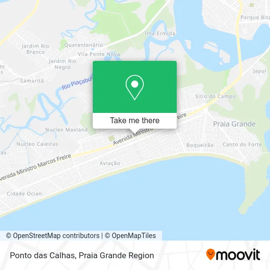 Ponto das Calhas map